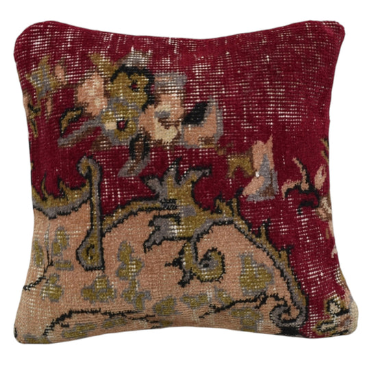 Kilim Antik El Dokuma Dekoratif Halı Kırlent Yastık Kılıfı 1197 - Vintage - Çok Renkli