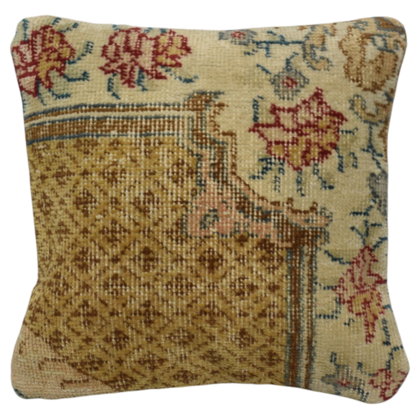 Kilim Antik El Dokuma Dekoratif Halı Kırlent Yastık Kılıfı 1201 - Vintage - Çok Renkli