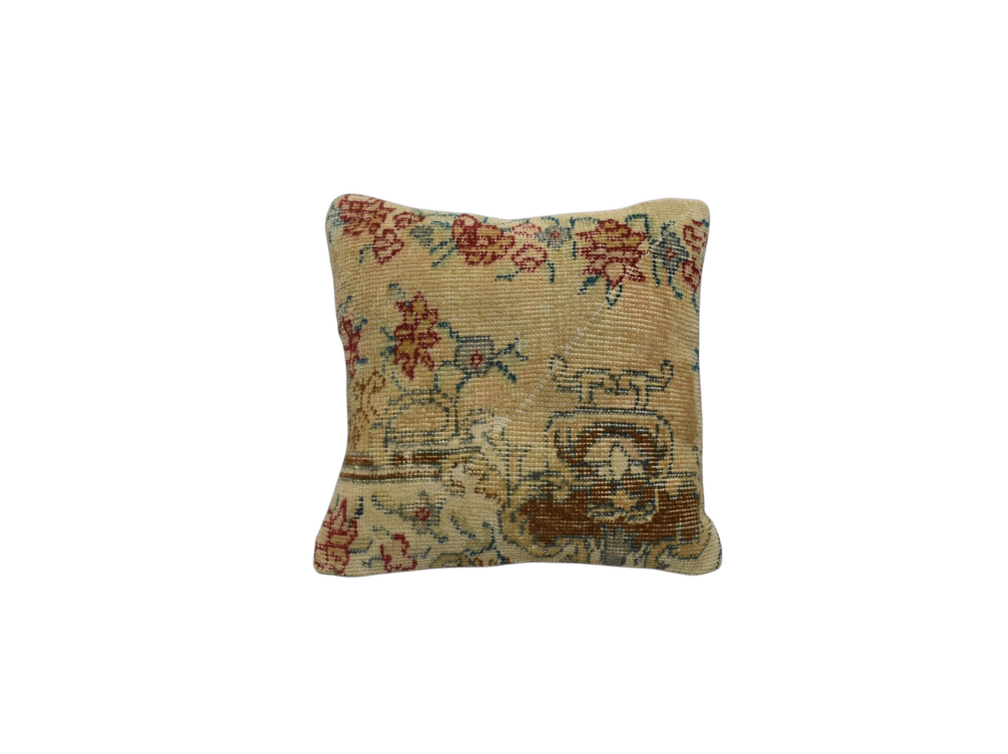 Kilim Antik El Dokuma Dekoratif Halı Kırlent Yastık Kılıfı 1208 - Vintage - Çok Renkli