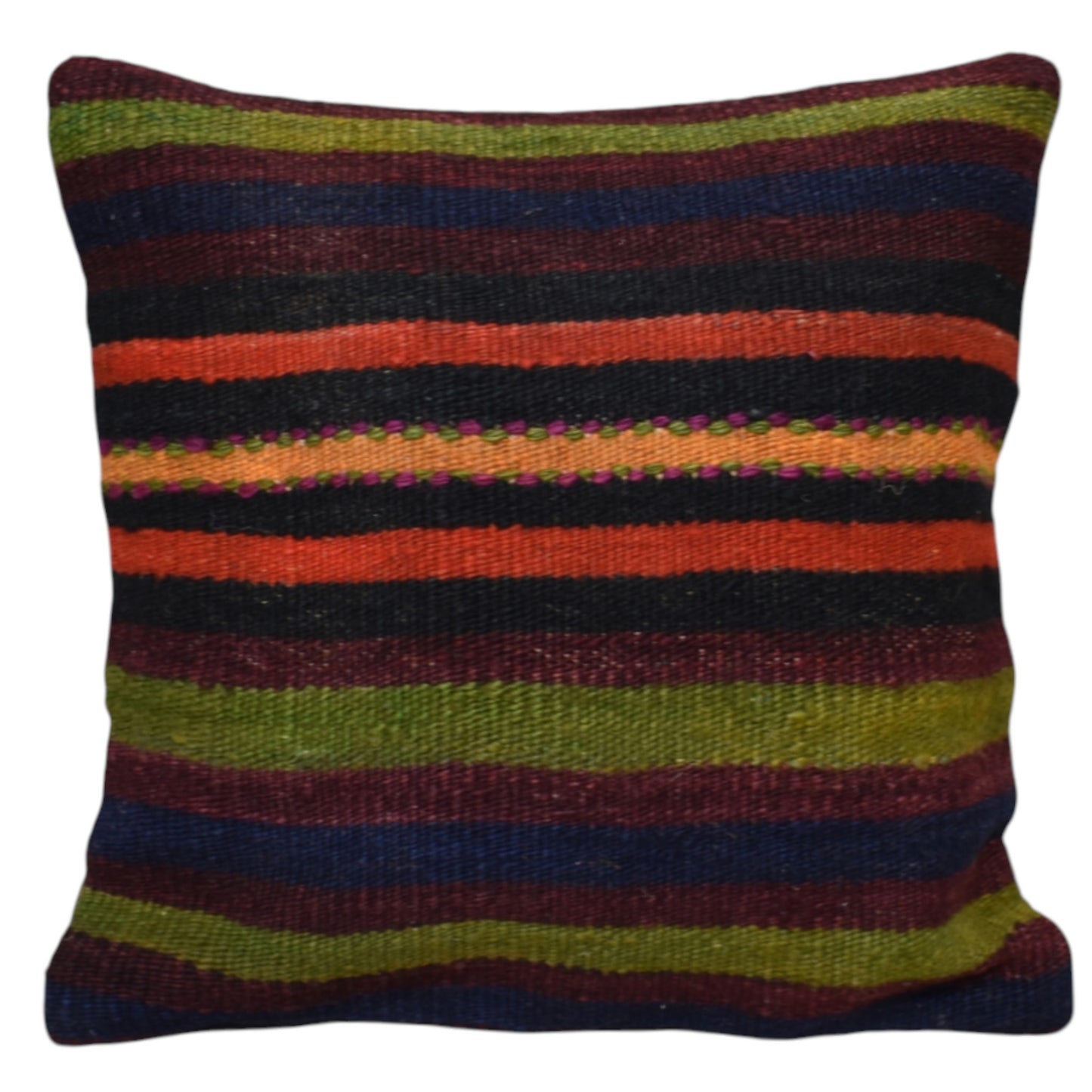 Kilim Antik El Dokuma Dekoratif Kilim Kırlent Yastık Kılıfı 1213 - Yeni - Çok Renkli