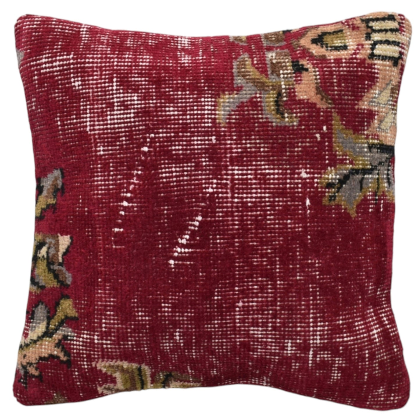 Kilim Antik El Dokuma Dekoratif Halı Kırlent Yastık Kılıfı 1214 - Vintage - Çok Renkli
