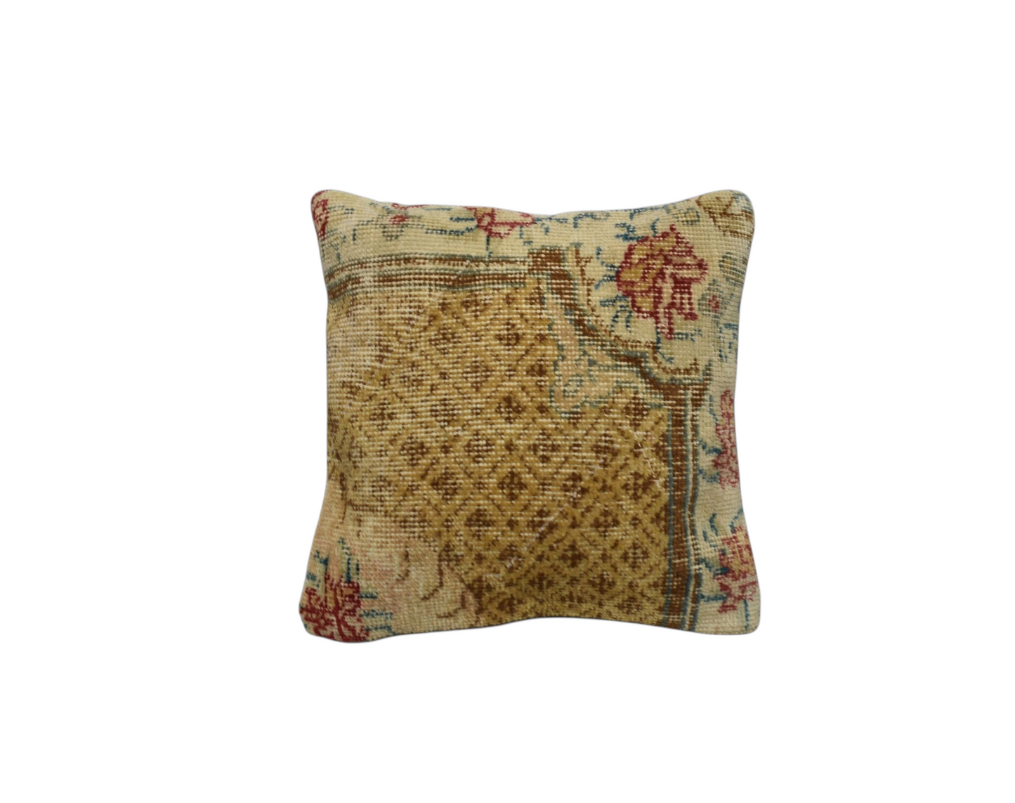 Kilim Antik El Dokuma Dekoratif Halı Kırlent Yastık Kılıfı 1219 - Vintage - Çok Renkli