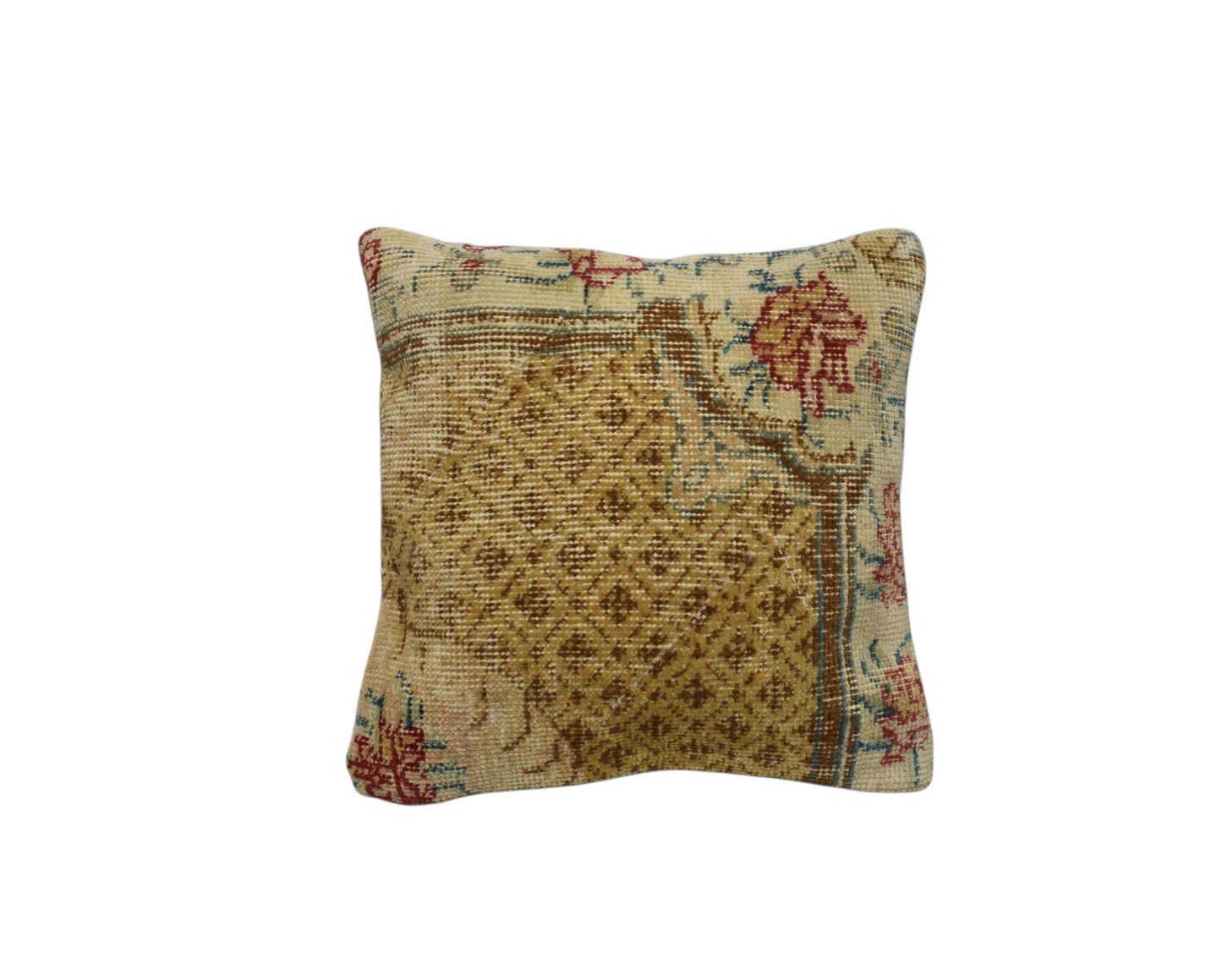 Kilim Antik El Dokuma Dekoratif Halı Kırlent Yastık Kılıfı 1219 - Vintage - Çok Renkli