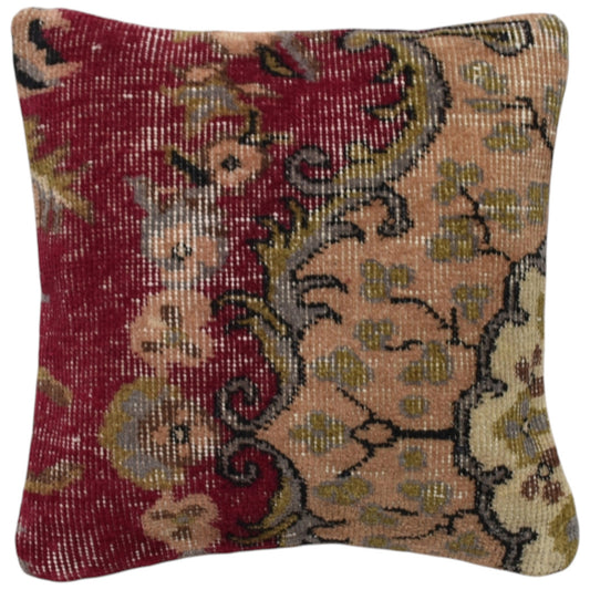 Kilim Antik El Dokuma Dekoratif Halı Kırlent Yastık Kılıfı 1232 - Vintage - Çok Renkli