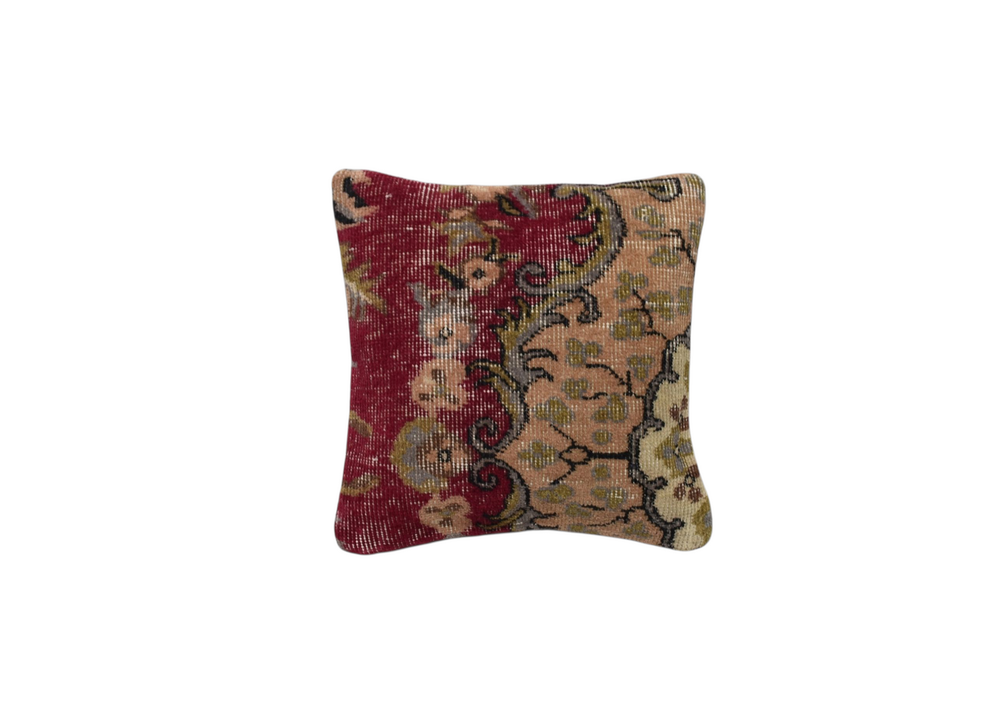 Kilim Antik El Dokuma Dekoratif Halı Kırlent Yastık Kılıfı 1232 - Vintage - Çok Renkli