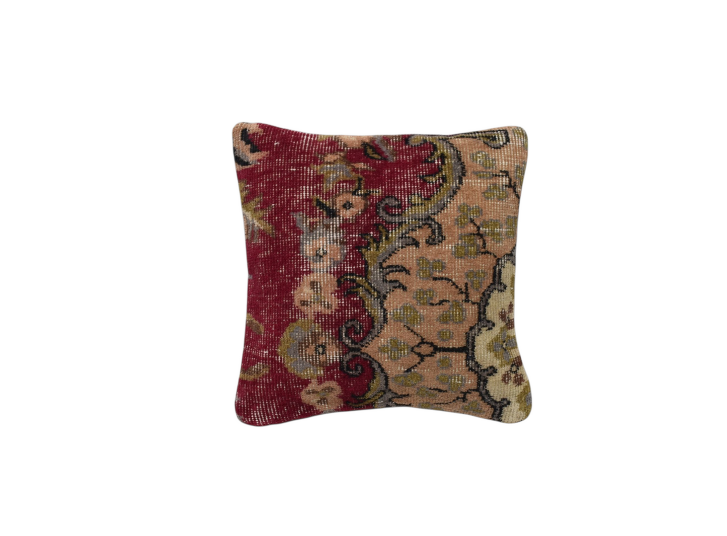 Kilim Antik El Dokuma Dekoratif Halı Kırlent Yastık Kılıfı 1232 - Vintage - Çok Renkli