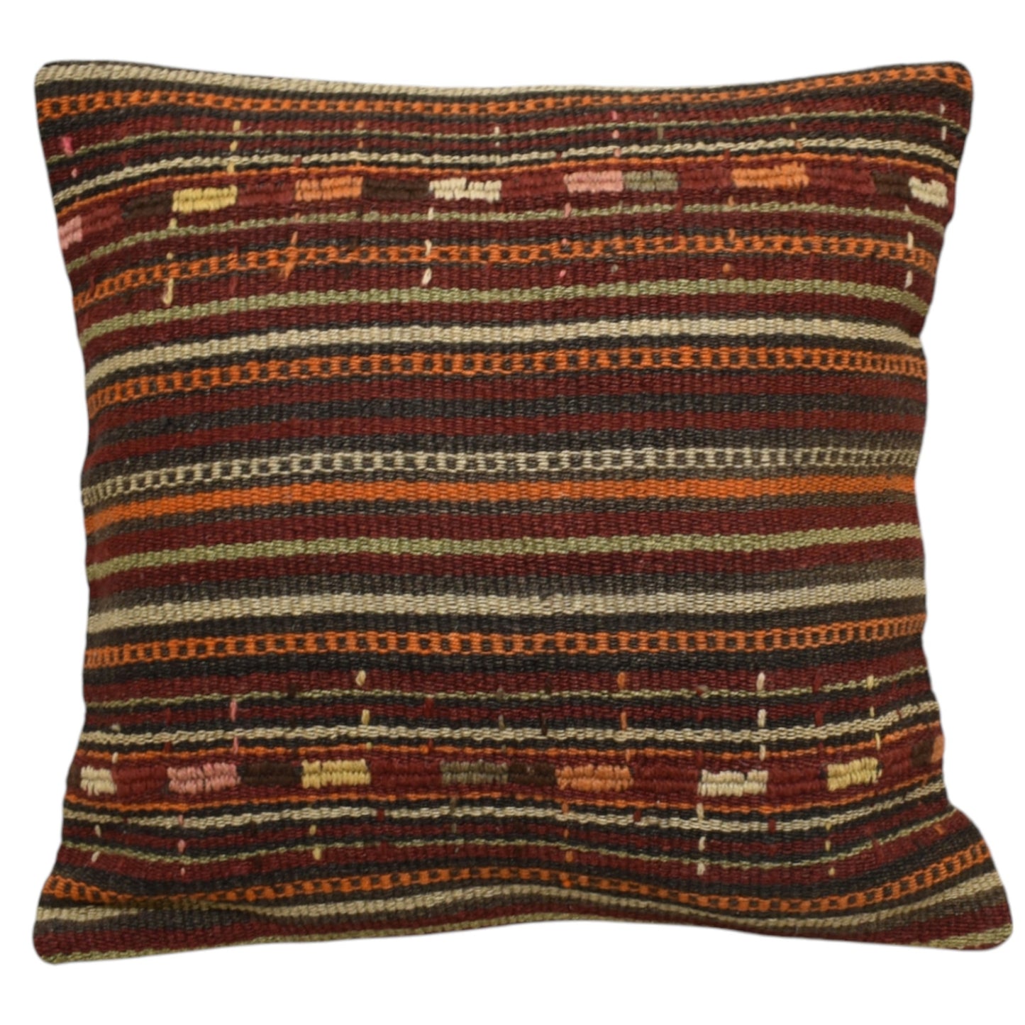 Kilim Antik El Dokuma Dekoratif Kilim Kırlent Yastık Kılıfı 1237 - Yeni - Çok Renkli