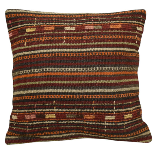 Kilim Antik El Dokuma Dekoratif Kilim Kırlent Yastık Kılıfı 1237 - Yeni - Çok Renkli