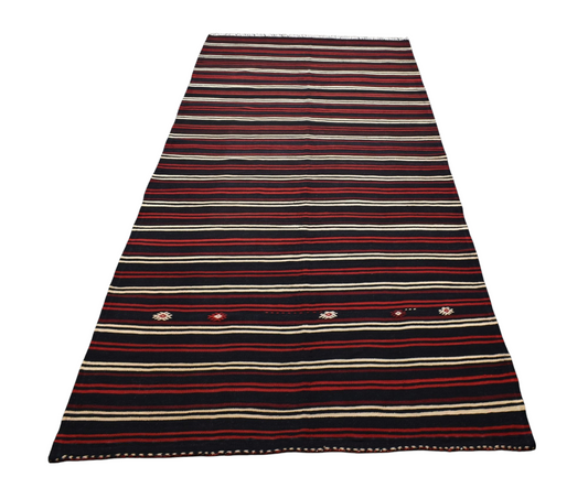 Kilim Antik El Dokuma Yün Yağcıbedir Balıkesir Yörük Kilimi 0123 - Yeni - Çok Renkli