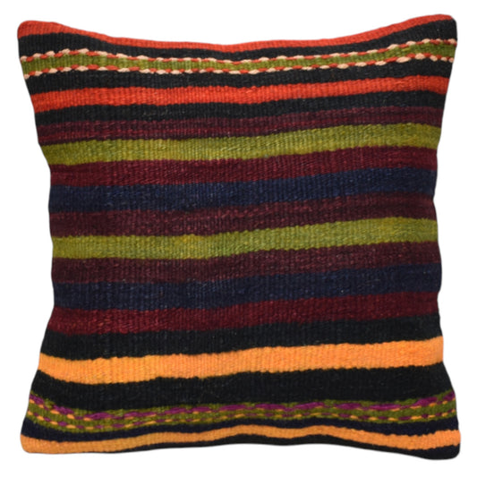Kilim Antik El Dokuma Dekoratif Kilim Kırlent Yastık Kılıfı 1244 - Yeni - Çok Renkli