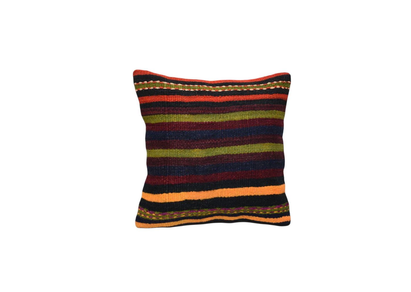 Kilim Antik El Dokuma Dekoratif Kilim Kırlent Yastık Kılıfı 1244 - Yeni - Çok Renkli