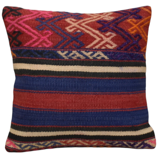 Kilim Antik El Dokuma Dekoratif Kilim Kırlent Yastık Kılıfı 1246 - Yeni - Çok Renkli