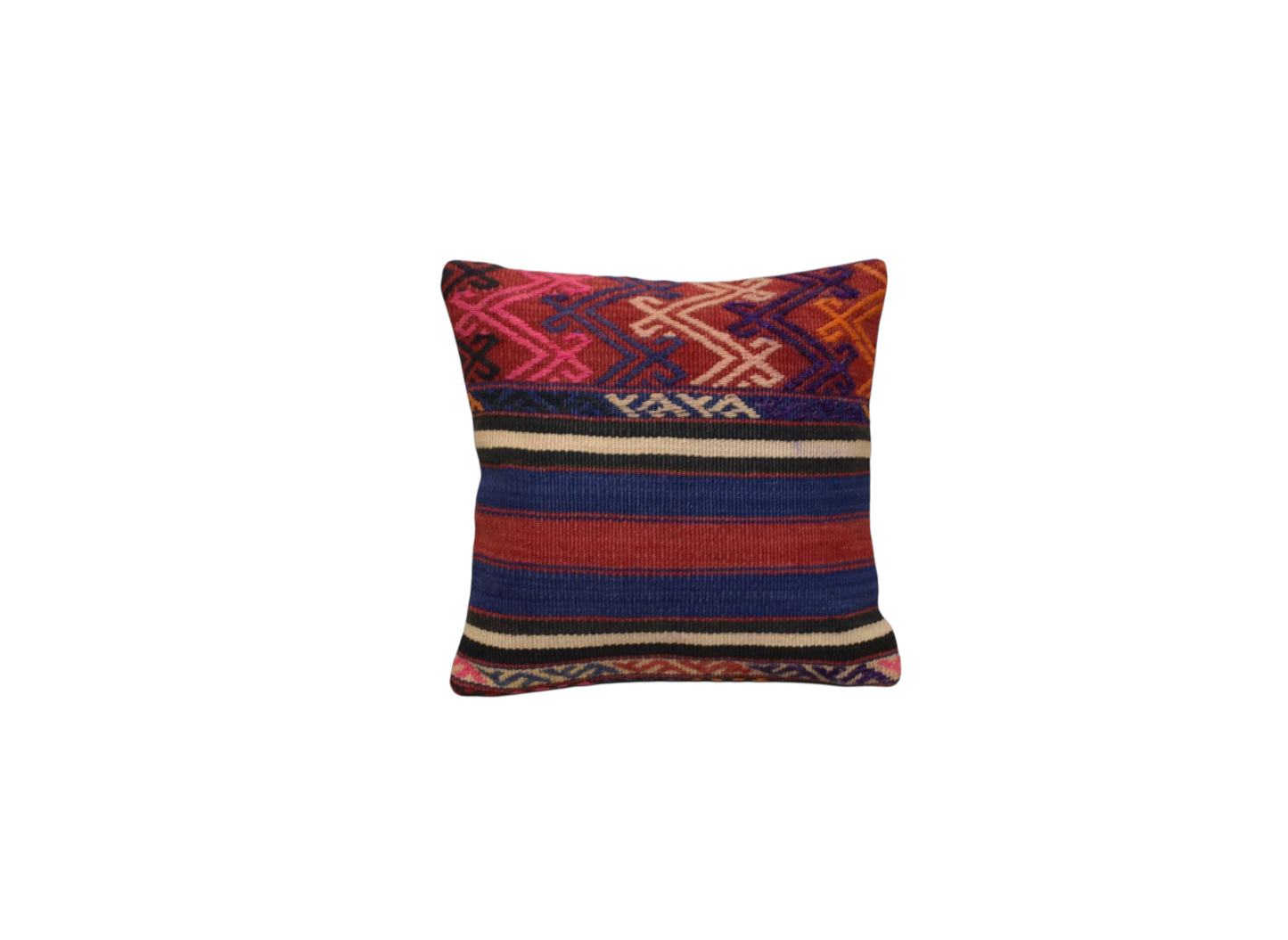 Kilim Antik El Dokuma Dekoratif Kilim Kırlent Yastık Kılıfı 1246 - Yeni - Çok Renkli