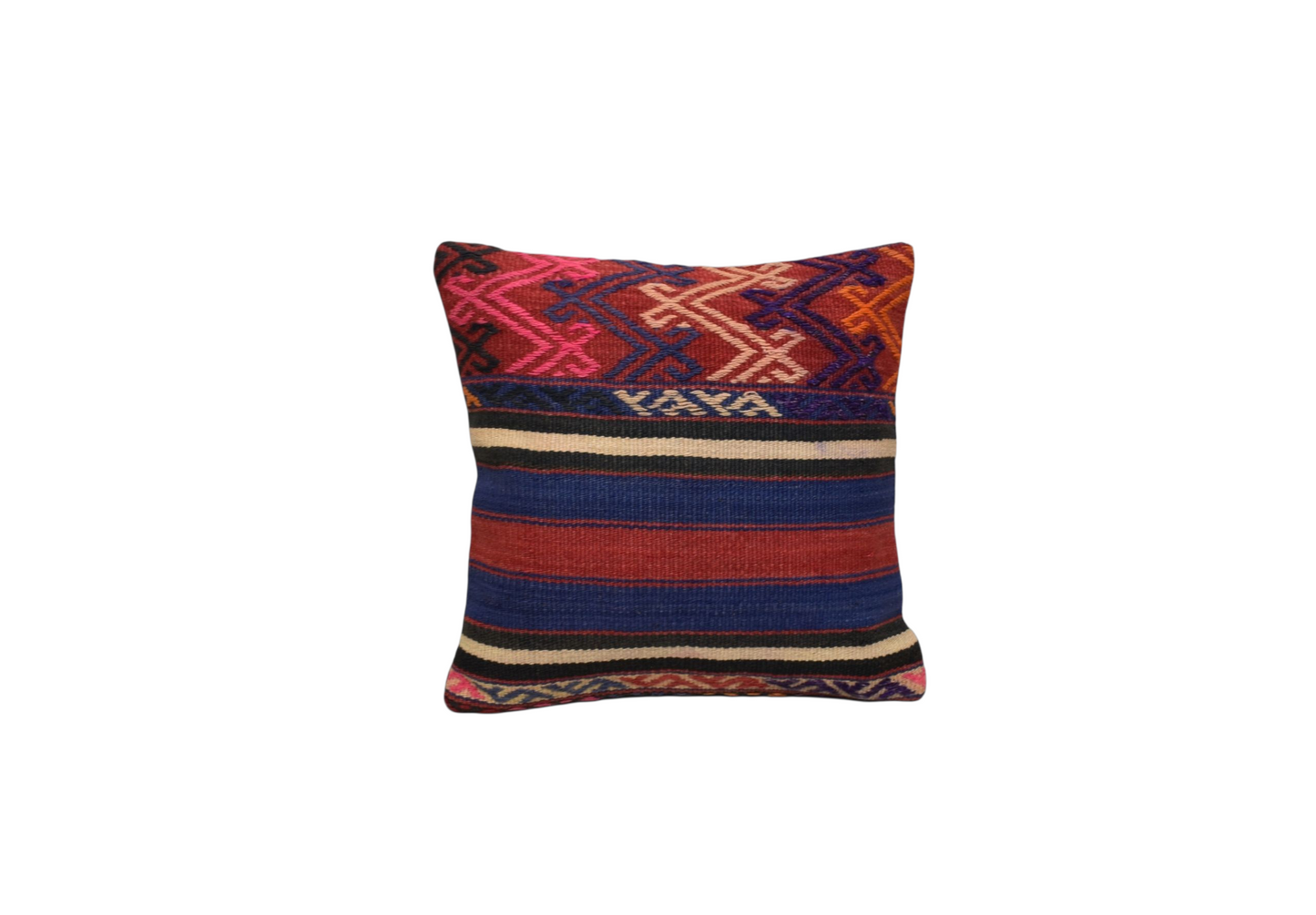 Kilim Antik El Dokuma Dekoratif Kilim Kırlent Yastık Kılıfı 1246 - Yeni - Çok Renkli