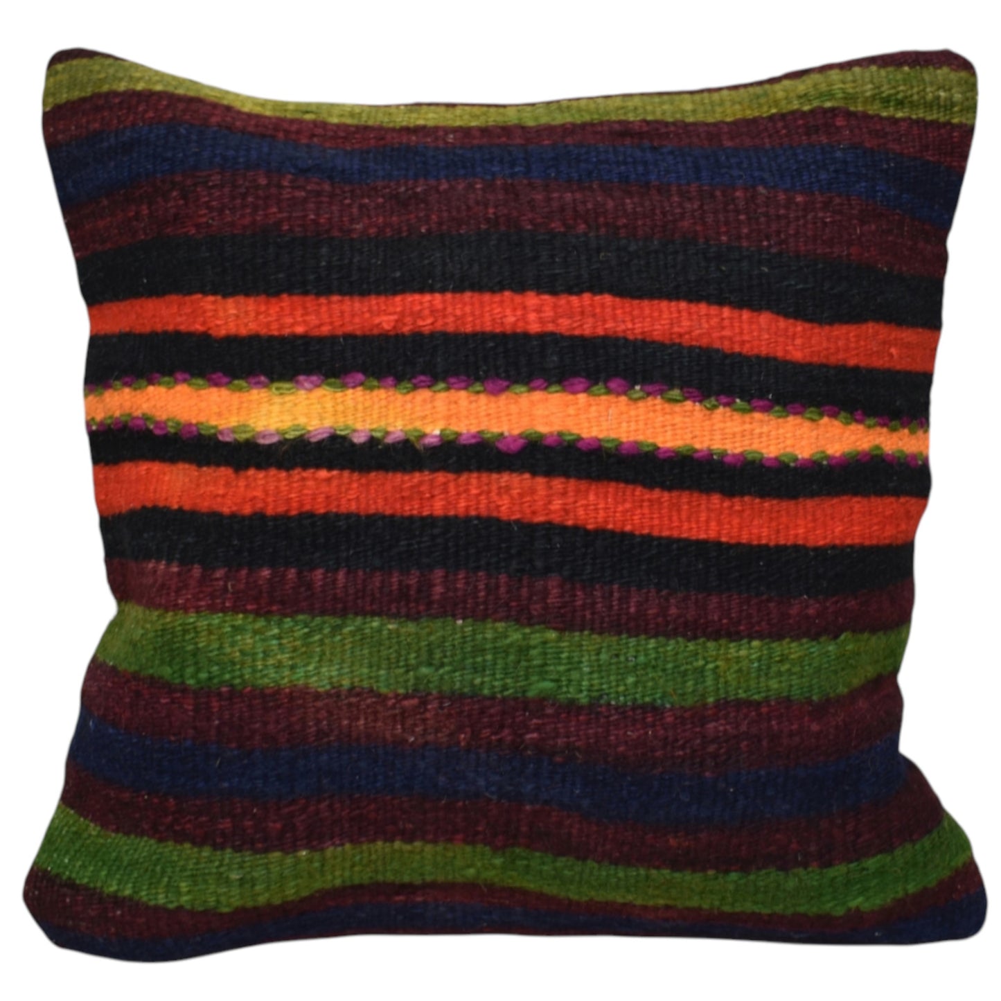 Kilim Antik El Dokuma Dekoratif Kilim Kırlent Yastık Kılıfı 1247 - Yeni - Çok Renkli