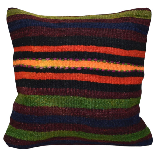 Kilim Antik El Dokuma Dekoratif Kilim Kırlent Yastık Kılıfı 1247 - Yeni - Çok Renkli