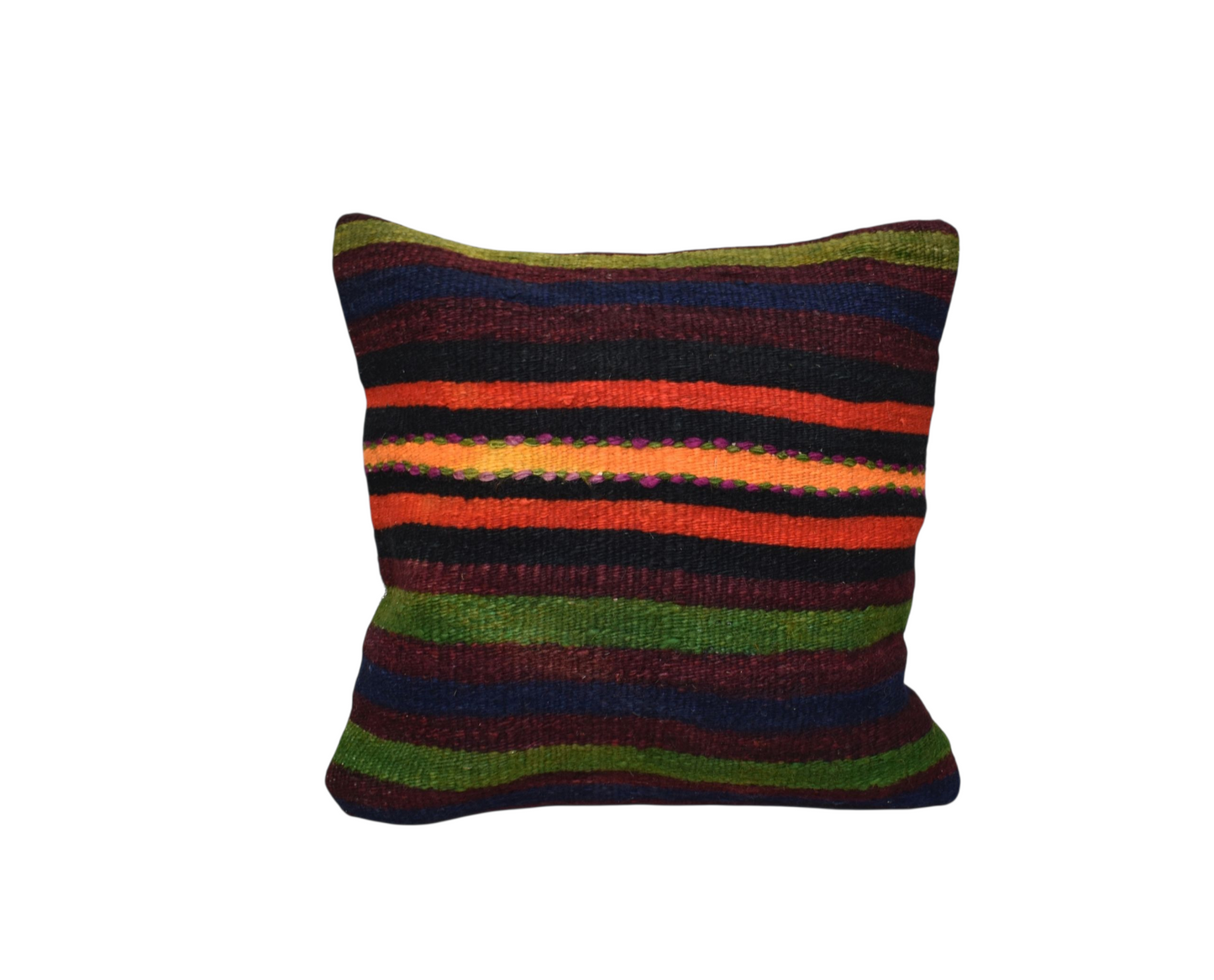 Kilim Antik El Dokuma Dekoratif Kilim Kırlent Yastık Kılıfı 1247 - Yeni - Çok Renkli