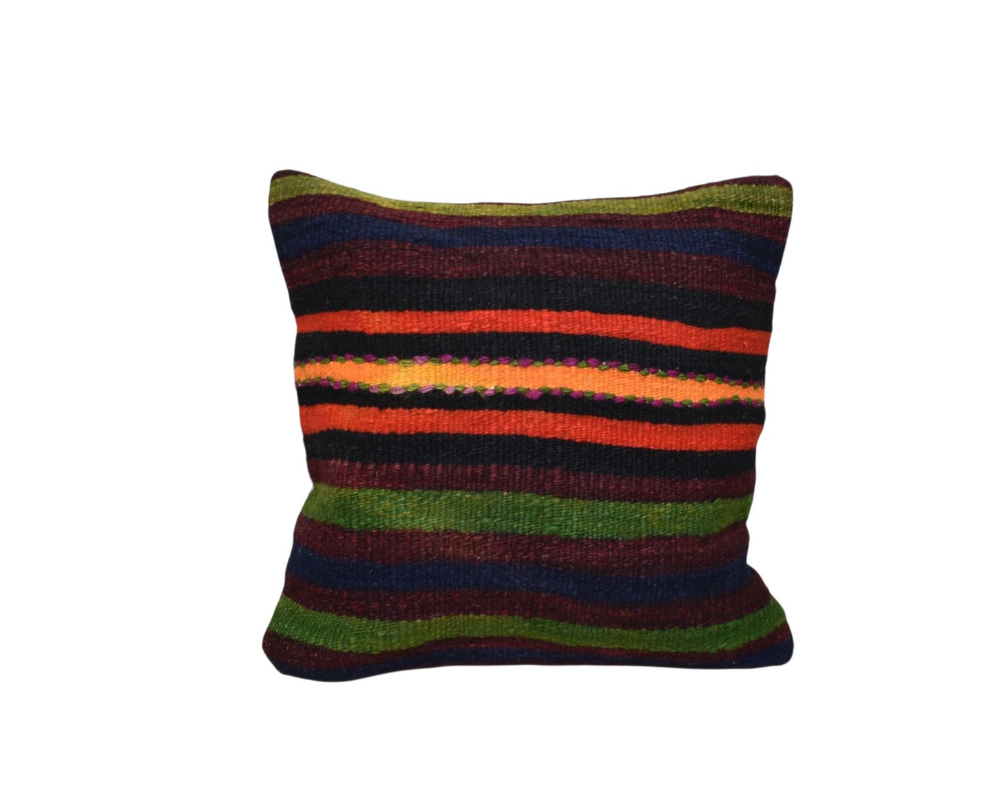 Kilim Antik El Dokuma Dekoratif Kilim Kırlent Yastık Kılıfı 1247 - Yeni - Çok Renkli