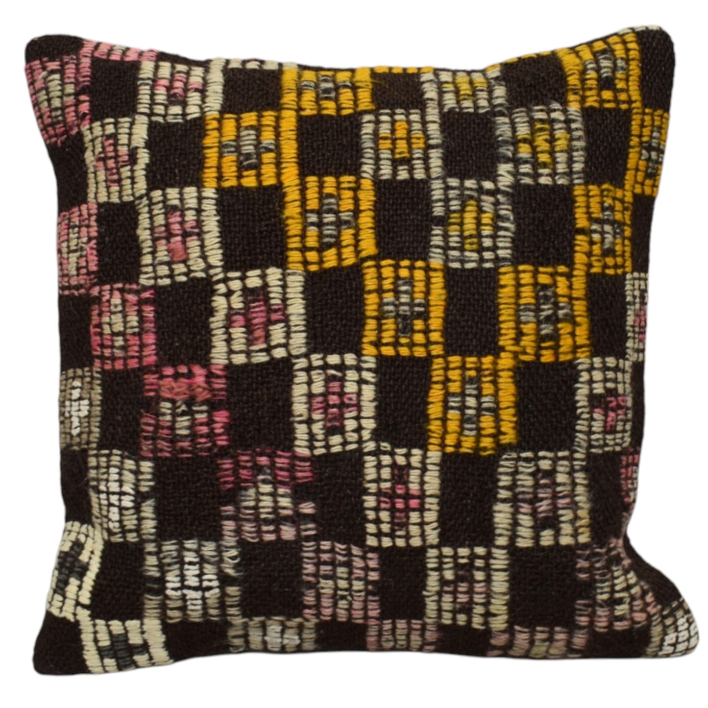 Kilim Antik El Dokuma Dekoratif Kilim Kırlent Yastık Kılıfı 1253 - Yeni - Çok Renkli