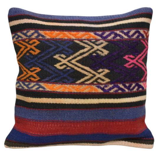 Kilim Antik El Dokuma Dekoratif Kilim Kırlent Yastık Kılıfı 1257 - Yeni - Çok Renkli