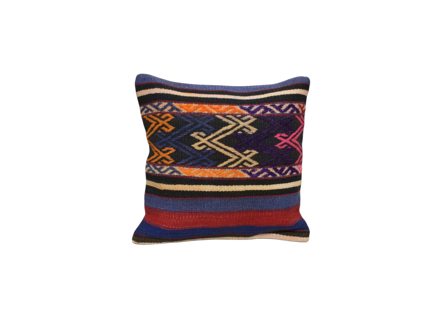 Kilim Antik El Dokuma Dekoratif Kilim Kırlent Yastık Kılıfı 1257 - Yeni - Çok Renkli