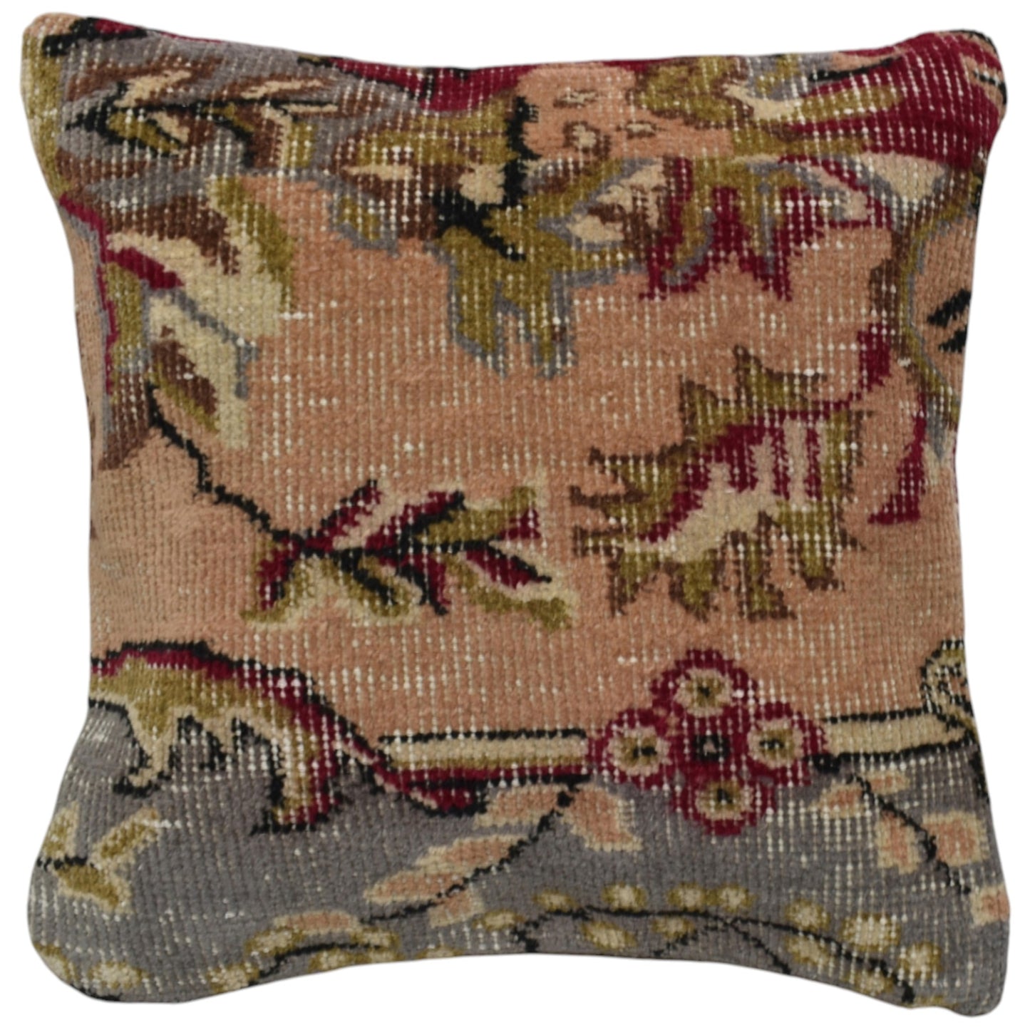 Kilim Antik El Dokuma Dekoratif Halı Kırlent Yastık Kılıfı 1262 - Vintage - Çok Renkli