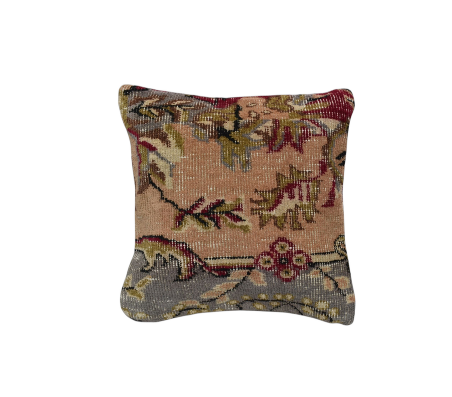 Kilim Antik El Dokuma Dekoratif Halı Kırlent Yastık Kılıfı 1262 - Vintage - Çok Renkli