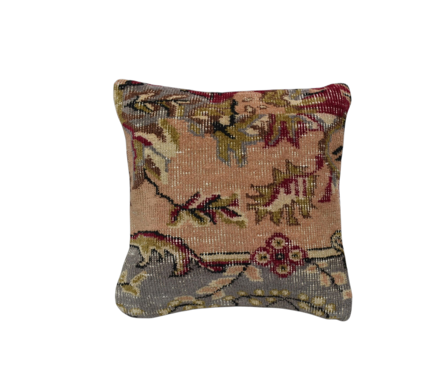 Kilim Antik El Dokuma Dekoratif Halı Kırlent Yastık Kılıfı 1262 - Vintage - Çok Renkli