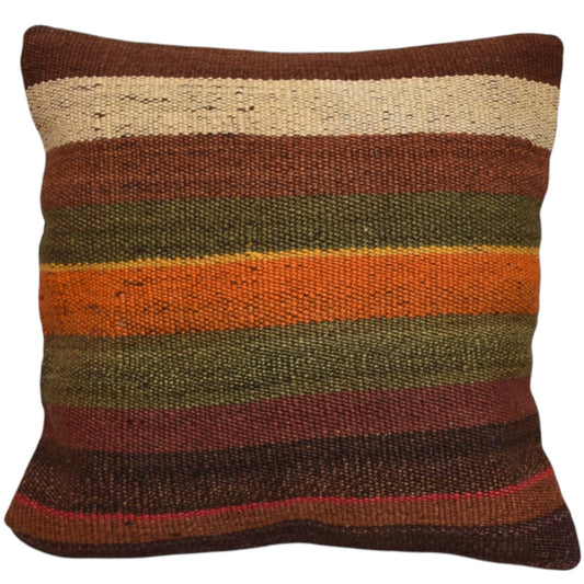 Kilim Antik El Dokuma Dekoratif Kilim Kırlent Yastık Kılıfı 1264 - Yeni - Çok Renkli