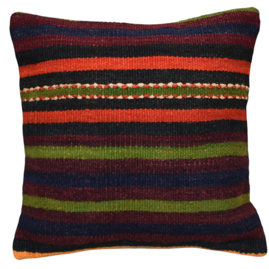 Kilim Antik El Dokuma Dekoratif Kilim Kırlent Yastık Kılıfı 1268 - Yeni - Çok Renkli