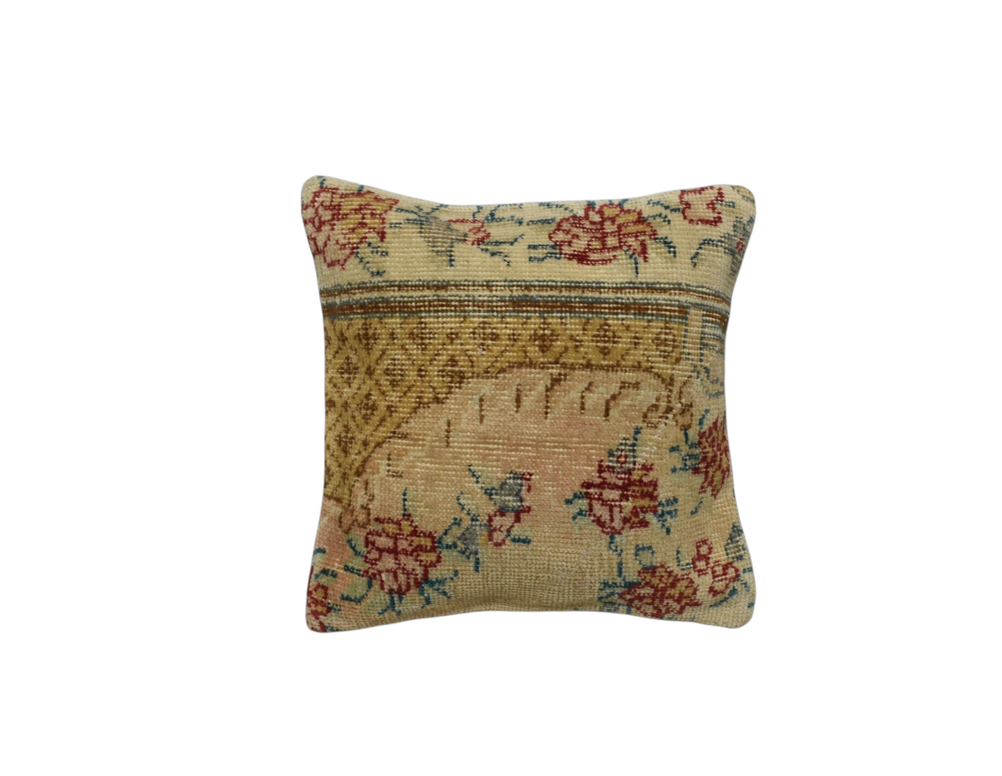 Kilim Antik El Dokuma Dekoratif Halı Kırlent Yastık Kılıfı 1269 - Vintage - Çok Renkli