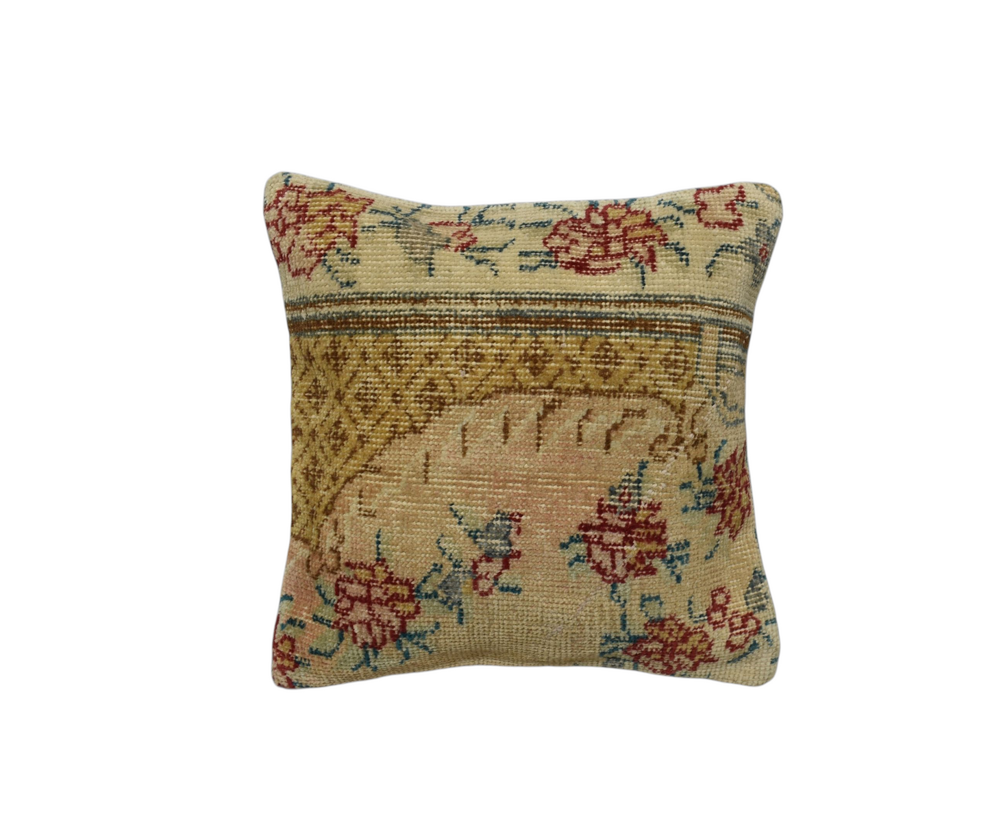 Kilim Antik El Dokuma Dekoratif Halı Kırlent Yastık Kılıfı 1269 - Vintage - Çok Renkli