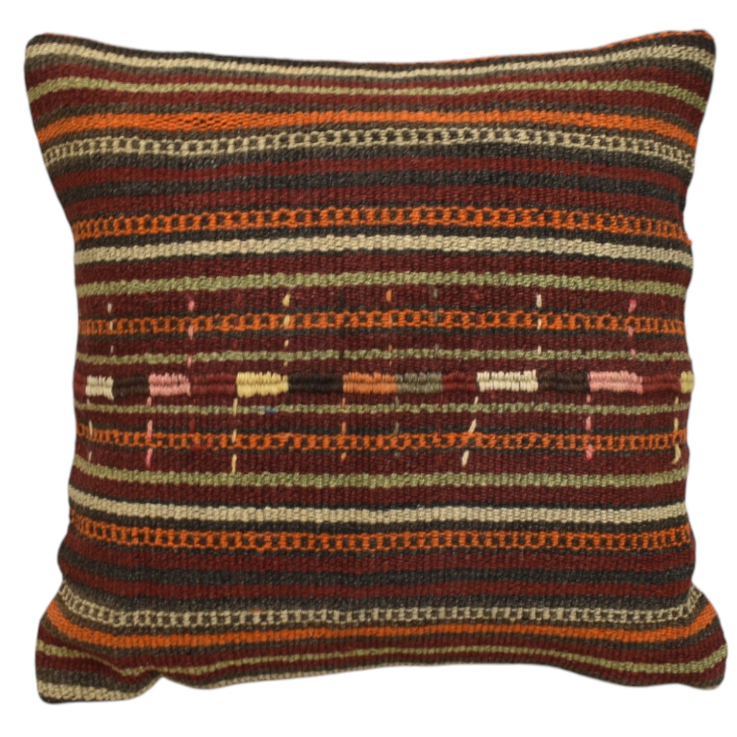 Kilim Antik El Dokuma Dekoratif Kilim Kırlent Yastık Kılıfı 1270 - Yeni - Çok Renkli