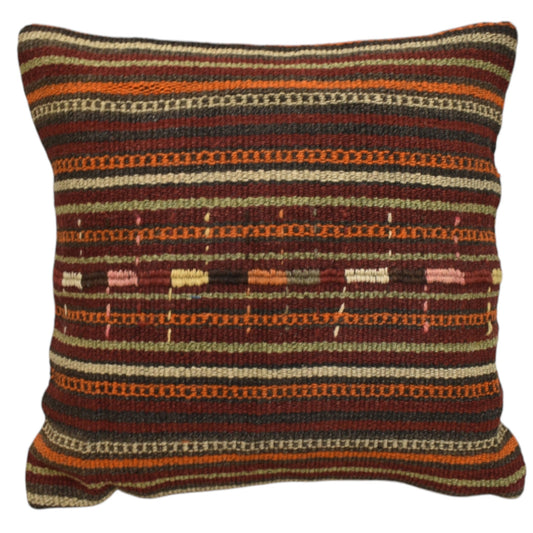Kilim Antik El Dokuma Dekoratif Kilim Kırlent Yastık Kılıfı 1270 - Yeni - Çok Renkli