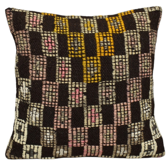 Kilim Antik El Dokuma Dekoratif Kilim Kırlent Yastık Kılıfı 1273 - Yeni - Çok Renkli