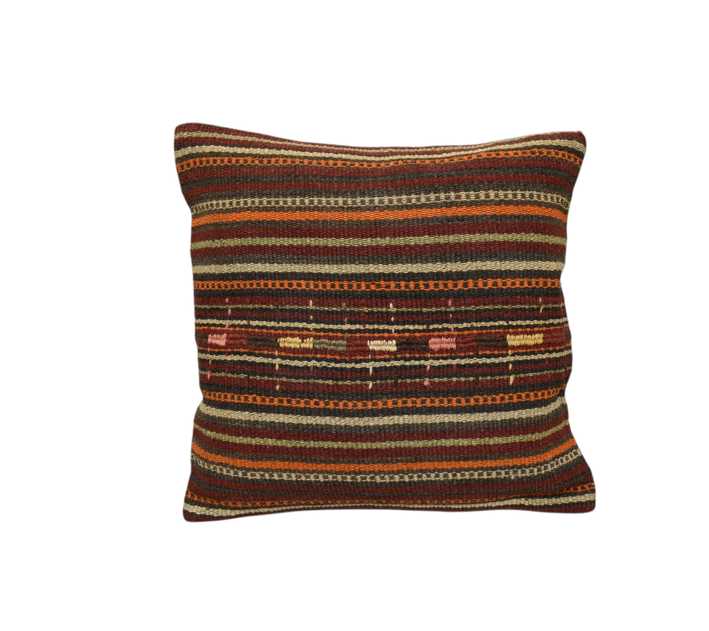 Kilim Antik El Dokuma Dekoratif Kilim Kırlent Yastık Kılıfı 1275 - Yeni - Çok Renkli