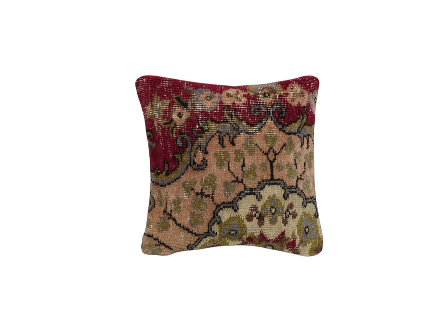 Kilim Antik El Dokuma Dekoratif Halı Kırlent Yastık Kılıfı 1277 - Vintage - Çok Renkli