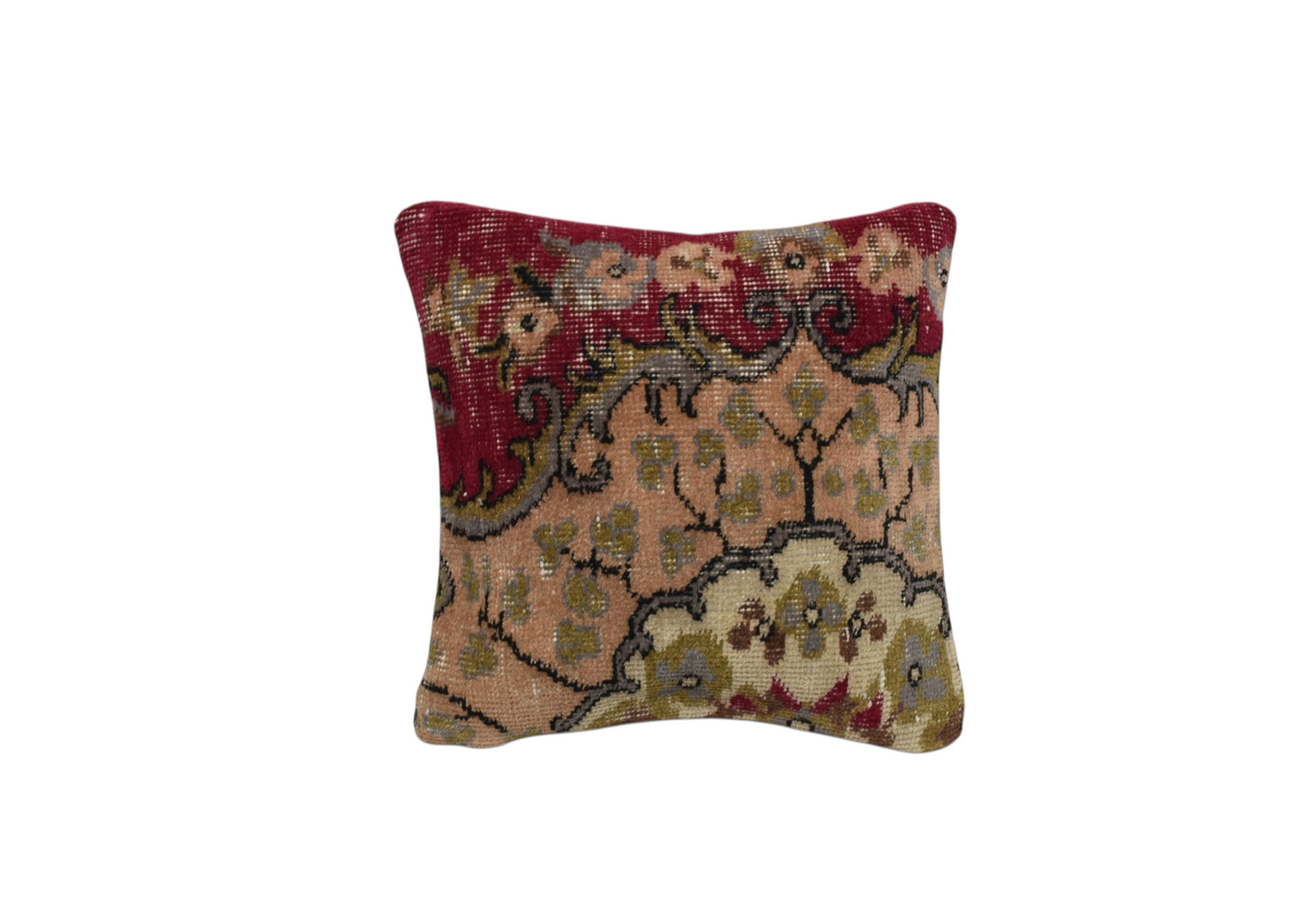 Kilim Antik El Dokuma Dekoratif Halı Kırlent Yastık Kılıfı 1277 - Vintage - Çok Renkli