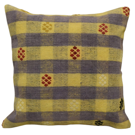 Kilim Antik El Dokuma Dekoratif Kilim Kırlent Yastık Kılıfı 1281 - Yeni - Çok Renkli