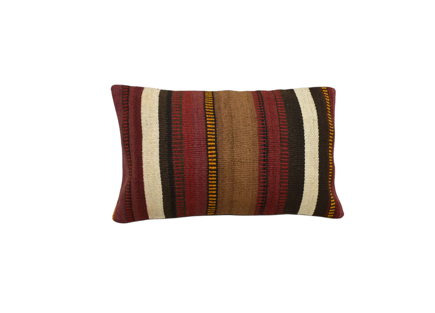 Kilim Antik El Dokuma Dekoratif Lumbar Kilim Kırlent Yastık Kılıfı 1286 - Yeni - Çok Renkli
