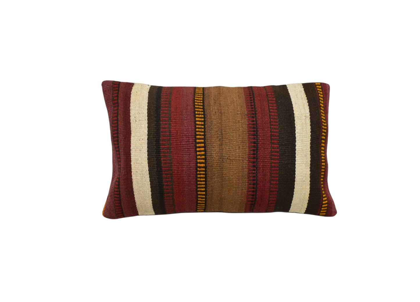 Kilim Antik El Dokuma Dekoratif Lumbar Kilim Kırlent Yastık Kılıfı 1286 - Yeni - Çok Renkli