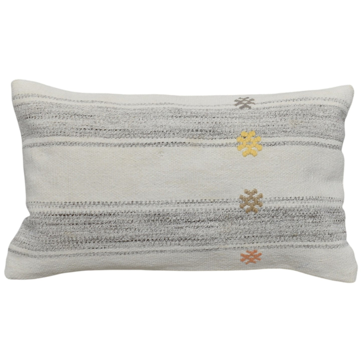 Kilim Antik El Dokuma Dekoratif Lumbar Kilim Kırlent Yastık Kılıfı 1287 - Yeni - Çok Renkli