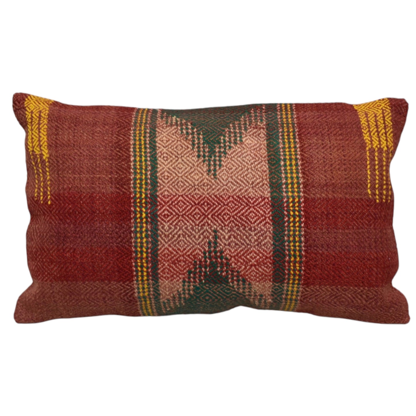 Kilim Antik El Dokuma Dekoratif Lumbar Kilim Kırlent Yastık Kılıfı 1289 - Yeni - Çok Renkli