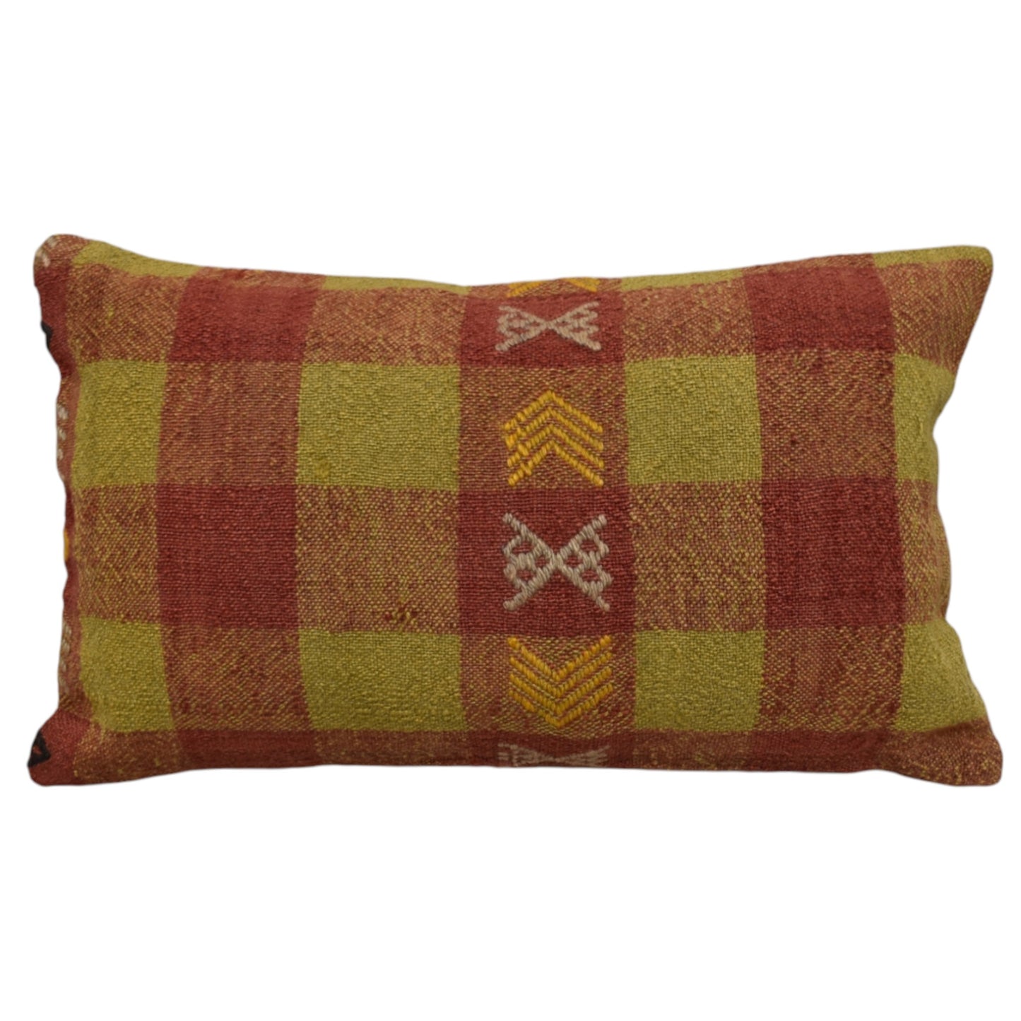 Kilim Antik El Dokuma Dekoratif Lumbar Kilim Kırlent Yastık Kılıfı 1292 - Yeni - Çok Renkli