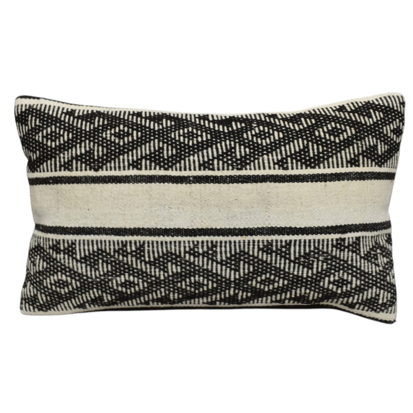 Kilim Antik El Dokuma Dekoratif Lumbar Kilim Kırlent Yastık Kılıfı 1300 - Yeni - Çok Renkli