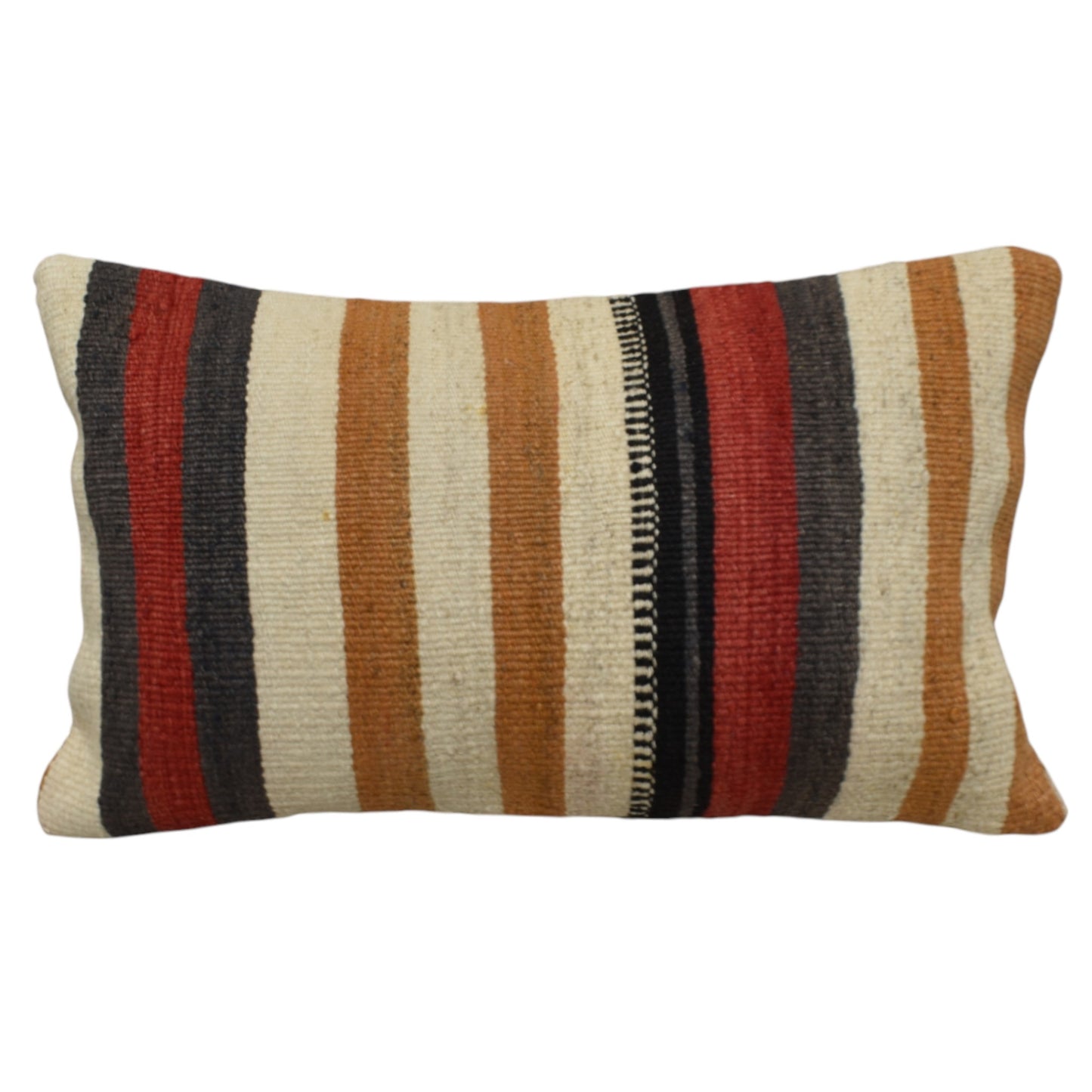 Kilim Antik El Dokuma Dekoratif Lumbar Kilim Kırlent Yastık Kılıfı 1307 - Yeni - Çok Renkli