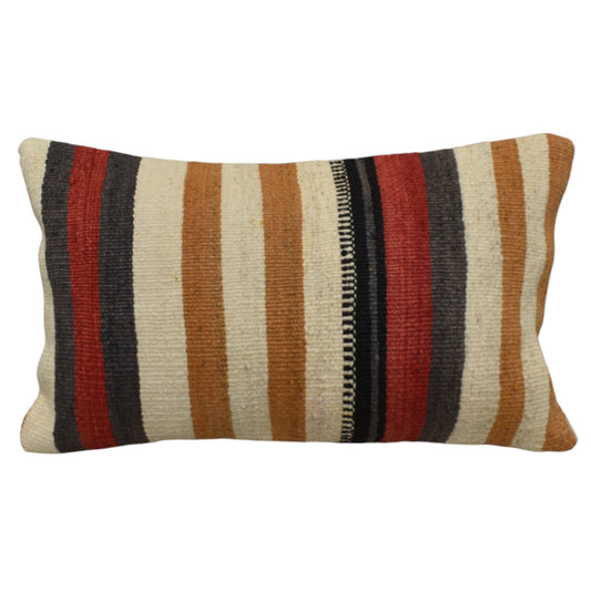 Kilim Antik El Dokuma Dekoratif Lumbar Kilim Kırlent Yastık Kılıfı 1307 - Yeni - Çok Renkli