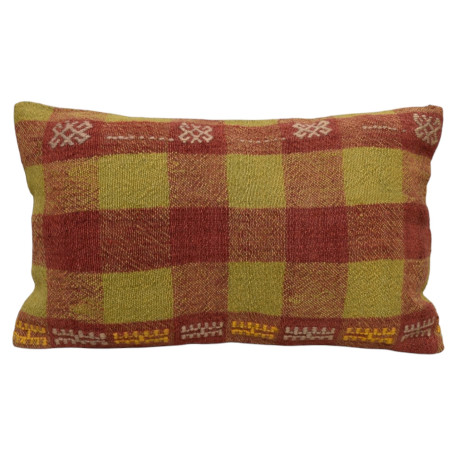 Kilim Antik El Dokuma Dekoratif Lumbar Kilim Kırlent Yastık Kılıfı 1309 - Yeni - Çok Renkli