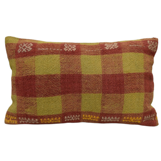 Kilim Antik El Dokuma Dekoratif Lumbar Kilim Kırlent Yastık Kılıfı 1309 - Yeni - Çok Renkli