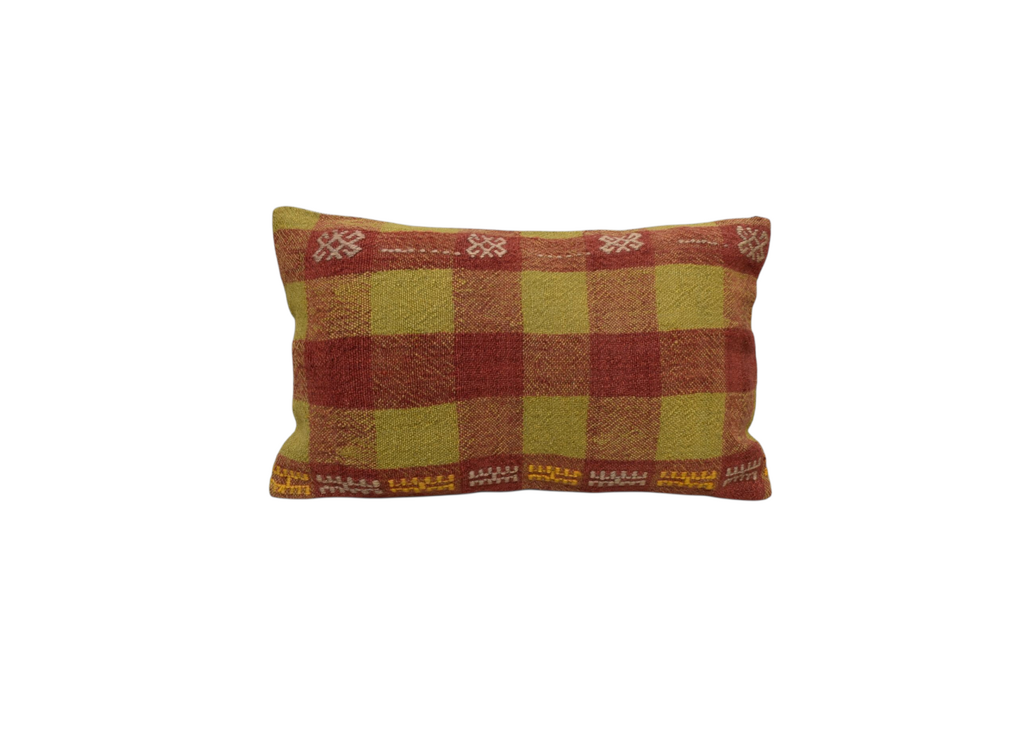 Kilim Antik El Dokuma Dekoratif Lumbar Kilim Kırlent Yastık Kılıfı 1309 - Yeni - Çok Renkli